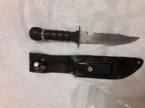 Cuchillo tipo Rambo año 1990. Coleccionista