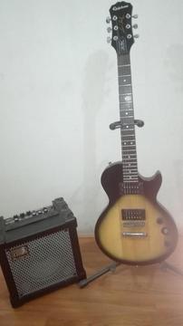Guitarra Eléctrica con Amplificador