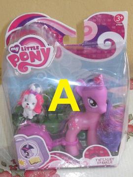 Pequeño Little Pony Figura Twilight Sparkle Pinkie Pie Hasbro Originales
