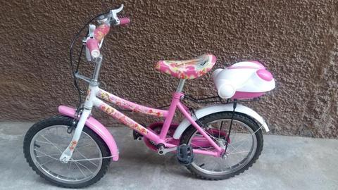 Bicicleta color rosa para nias