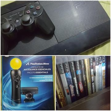 Ps3 Superslim250gb Accesorios Y 12juegos