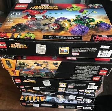 LEGO SUPER HEROES MARVEL DC COMICS ORIGINALES NUEVOS SELLADOS DE FABRICA