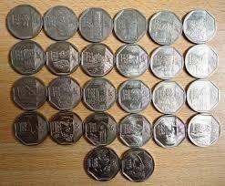 Colección Completa de Monedas de Un Sol