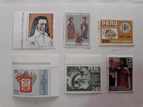Estampillas del Perú 1982 - 1983
