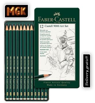 LÁPICES DE GRAFITO CASTELL 9000 FABERCASTELL x 12 UNIDADES