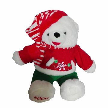 Peluche Oso Polar 49cm Dandee 2009 Navidad Regalo Amor Cumpleaños