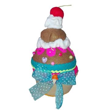 Cofre Peluche Cupcake Chocolate Cereza dulces 18cm Regalo Navidad Amor Cumpleaños