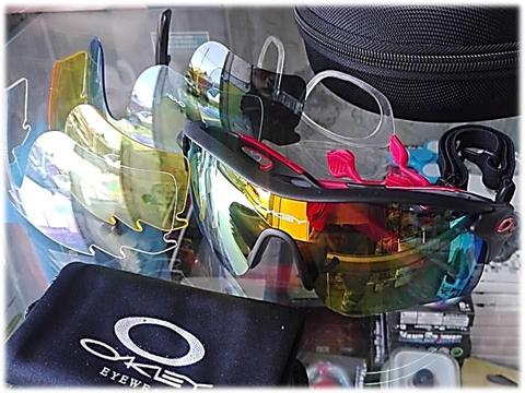 Lentes Okley 5 lunas intercambiables proteccion uv accesorios