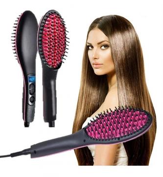 Cepillo Peine Alisador Super Potente adios frizz Ceramica Iones Negativos 180C a 230C