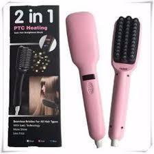 Peine Cepillo Alisador 2 e 1 Ceramica Inoes negativos Cabello Liso y Brillante