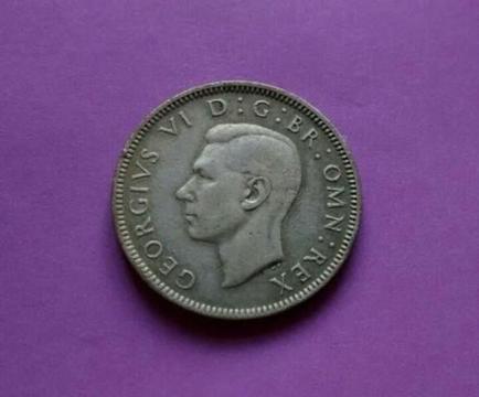 Moneda 1 Shilling de Inglaterra Año 1943