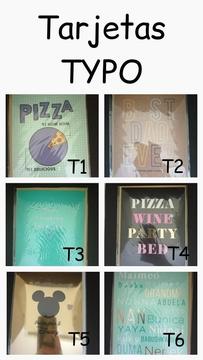 Tarjetas Typo, Venta por Unidad