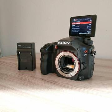 Body Camara Sony Alpha A77 24.3 MP Digital SLRNegra solo Cuerpo