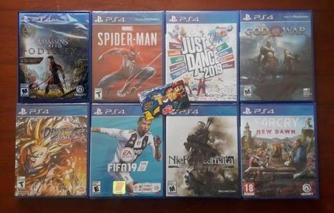 PS4 ASSASSING ODYSSEY SPIDERMAN JUST DANCE 2019 GOD OF WAR 4 TIENDATOPMK