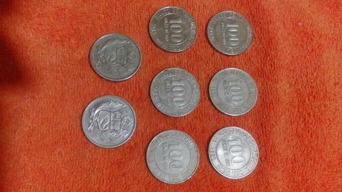 Vendo 8 Monedas 100 Soles Peru