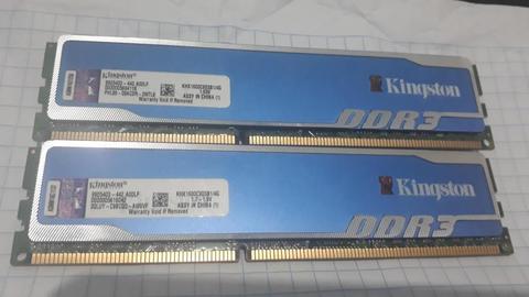 Memoria Ram Kingstone Hyperx Blue Ddr3 8Gb 2x4gb, 1333mhz