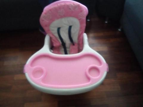 Silla de bebe para niña (rosado)