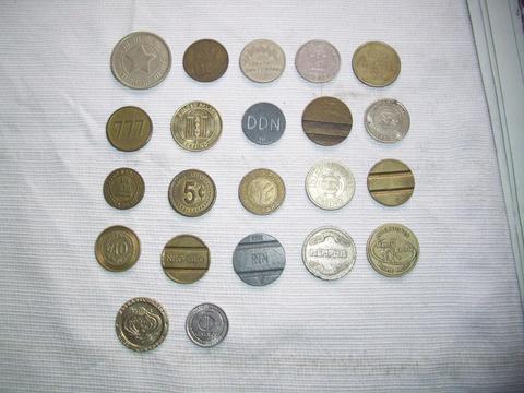 monedas de coleccion de tragamonedas y de telefonia