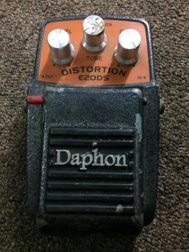 pedal de guitarra efecto distorcion