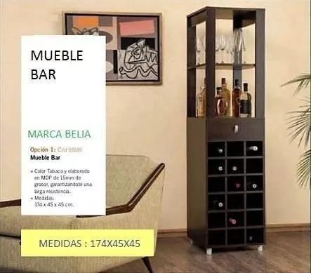 MUEBLE BAR BELIA NUEVO Y ARMADO