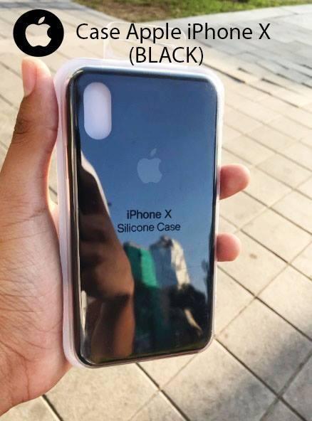 Silicone Case iPhone x mica de vidrio de regalo
