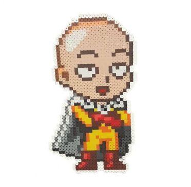 Saitama One Punch Man Hama Beads