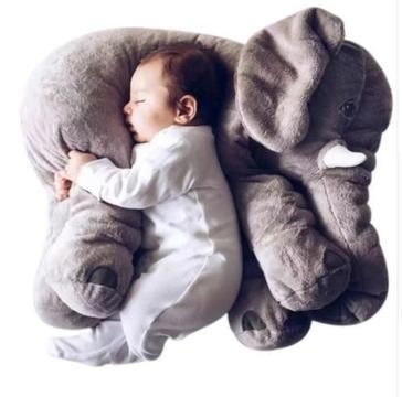 Almohada elefante antialérgica para bebé 60cm