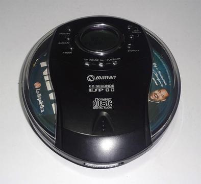 Discman Reproductor CD MP3 Miray MD13P en excelente estado y operativo. CP Player Walkman