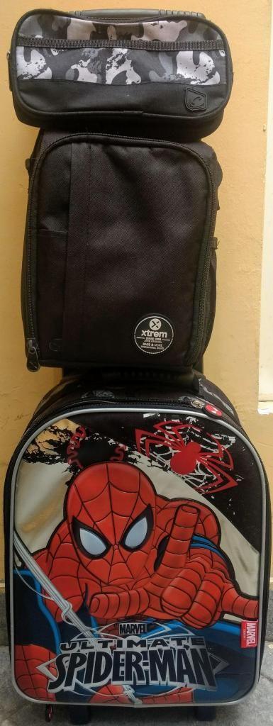 MOCHILA SPIDERMAN Y LONCHERA