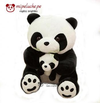 Oso Panda Con Cria 50 Cm Peluche Importado Regalo Original