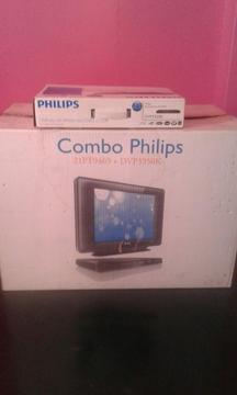 Combo Philips TV 21 pulgadas Ultra Slimline DVD
