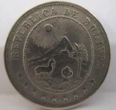 Moneda 10 Centavos 1936 Bolivia