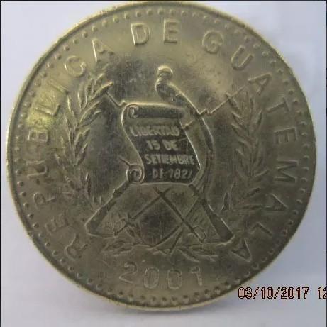 Moneda 1 Quetzal Guatemala 1996