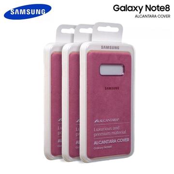 Samsung Alcantara Cover Para Galaxy Note 8 Rosado