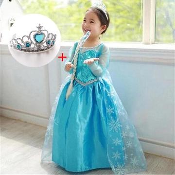 Vestido Disfraz Princesa Elsa