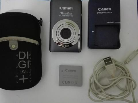 Camara Canon PowerShot ELPH 100 HS 12.1MP Digital Camera Gris