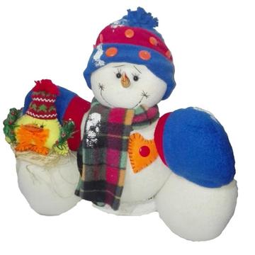 Muñeco De Nieve guantes azules 38cm estilo country adorno decoracion Regalo Navidad amor Manualidades