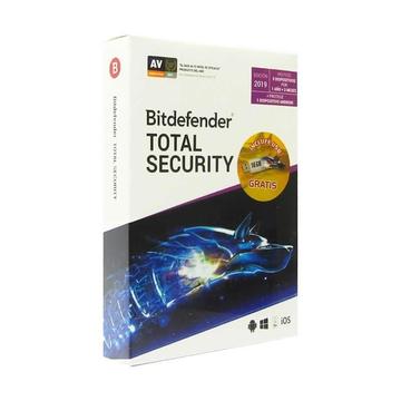 Bitdefender Total Security 2019, Protección para 5 Dispositivo, Licencia por 15 meses