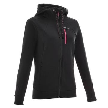 CHAQUETA POLAR TREKKING MUJER FORCLAZ 400 STRECH NEGRO QUECHUA