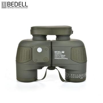 Binocular 10X50 Militar Marine Compas Telemetro IPX7 BAK4