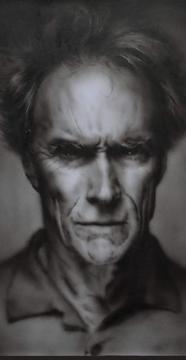 Aerografía Clint Eastwood