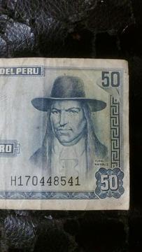 Vendo Billete Peruano 50 Soles