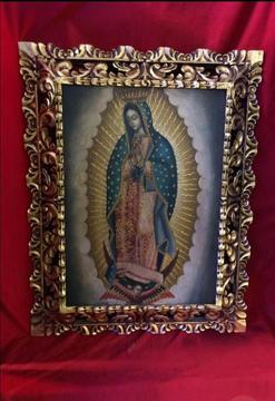 Belliciama Virgen Rosa de Guadalupe Oleo