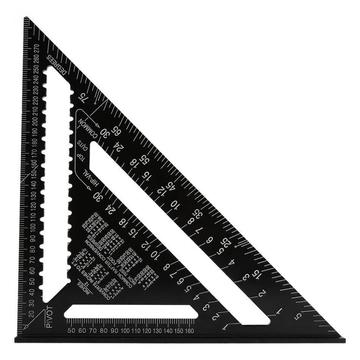 Escuadra Carpintero de Metal Negro de 43 x 30 centímetros