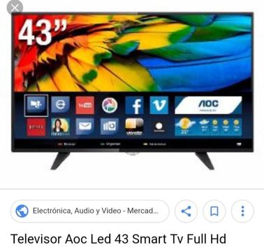 Remato Tv Led Smart Aoc 43 Pulgadas