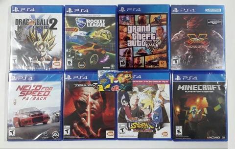 PS4, TEKKEN 7, GTA V, ROCKET LEAGUE, DRAGON BALL XENOVERSE 2TIENDATOPMK