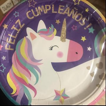 Set Unicornio para Cumpleaños