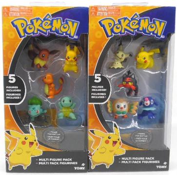 Pokemon Pack X 5 Figuras Pikachu Eevee Charmander Bulbasaur