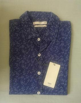 Camisa Mango Hombre Modern Slim Talla S