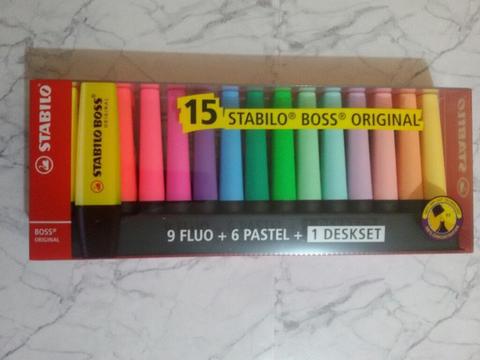 Resaltadores Stabilo Boss Set De15 Nuevo